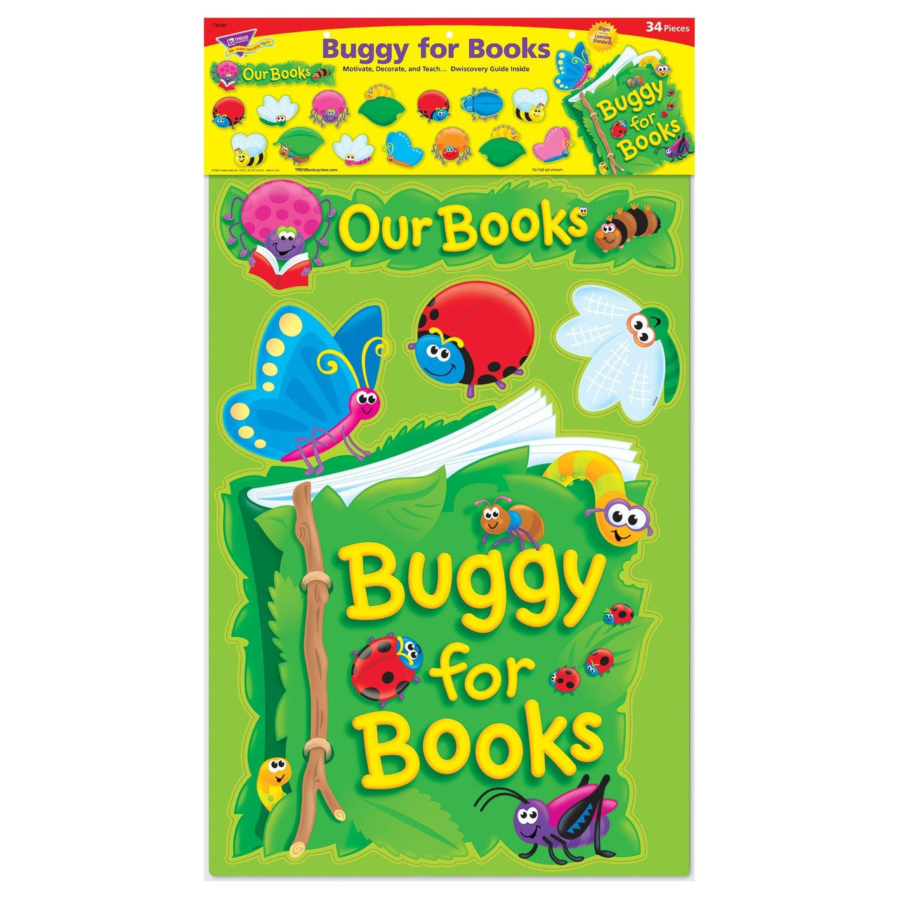 BULLETIN BOARD BUGGY FOR BOOKS