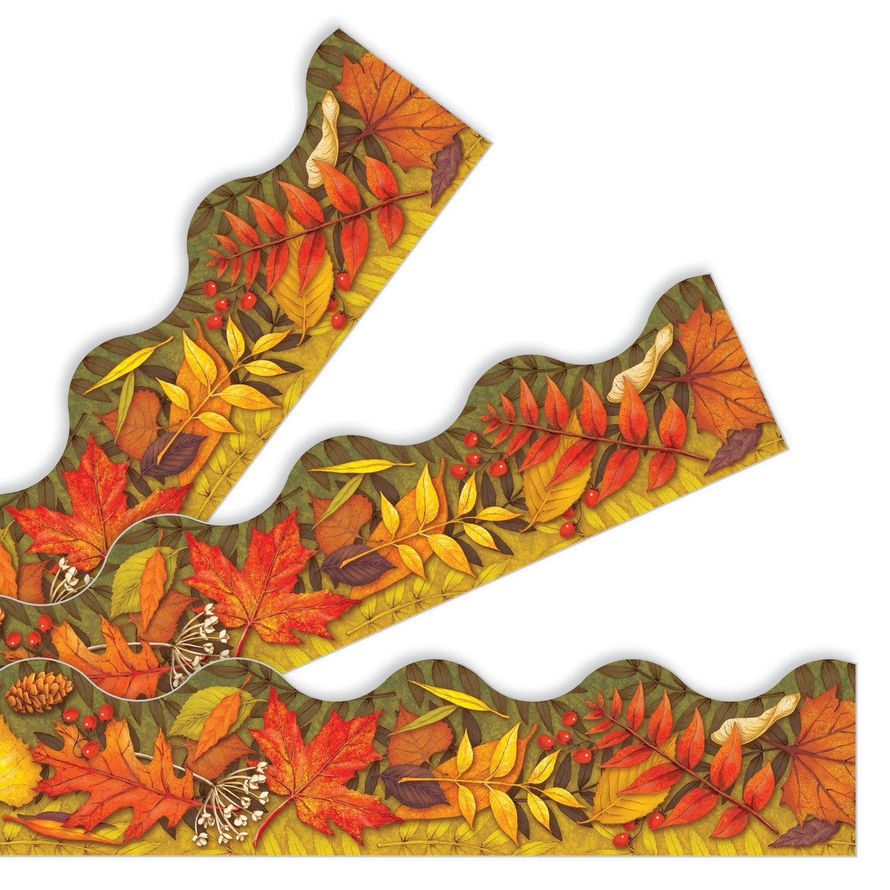 LEAVES OF AUTUMN BORDER