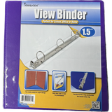HARD VIEW BINDER 1-1/2" PURPLE