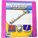 HARD VIEW BINDER 2" FUSCHIA