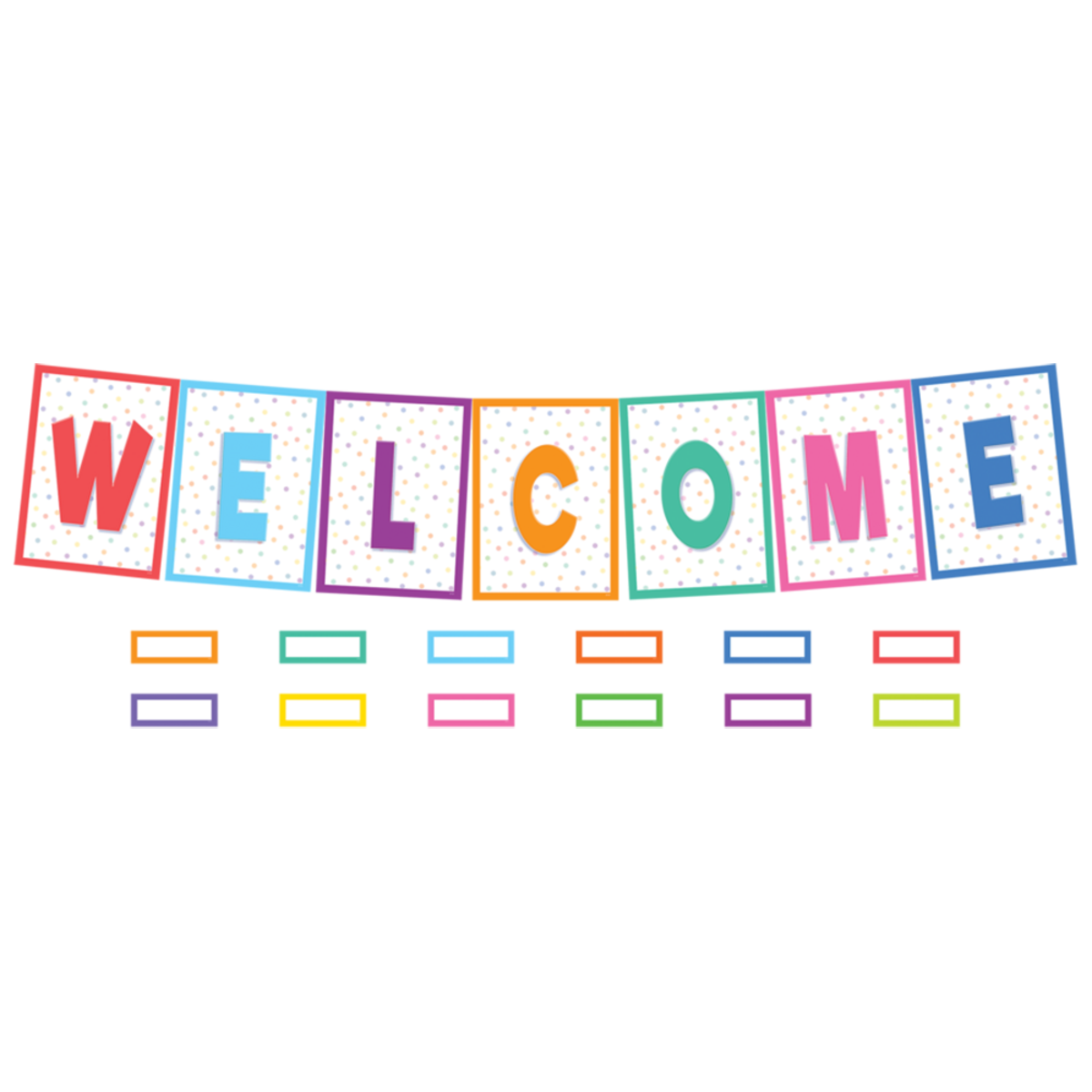 Colorful Welcome Bulletin Board 47 pcs