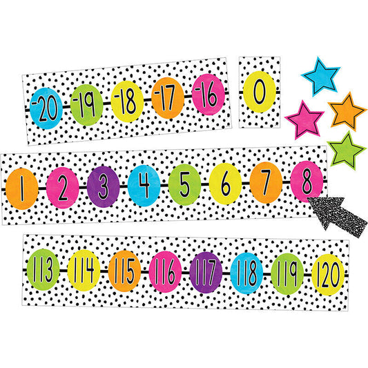 Brights 4Ever Number Line -20 to 120 Bulletin Board