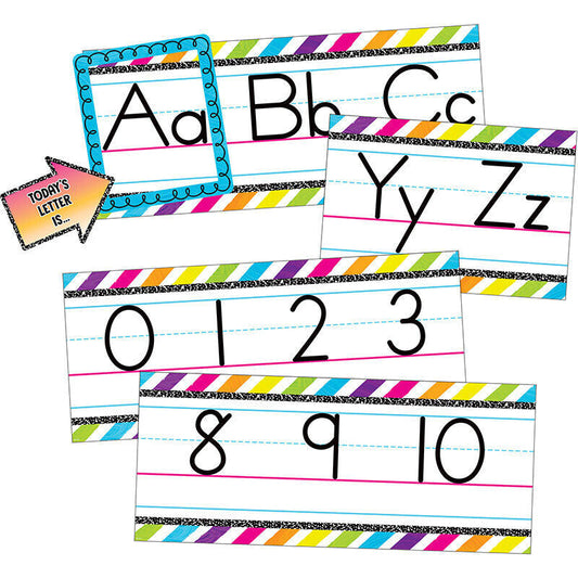 Brights 4Ever Alphabet Line Bulletin Board