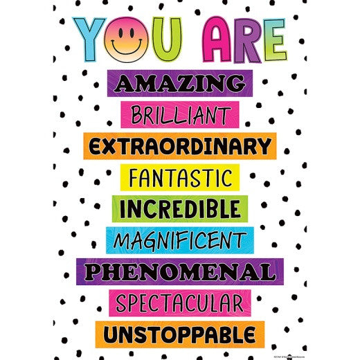 You Are Amazing Positive Poster 13x19