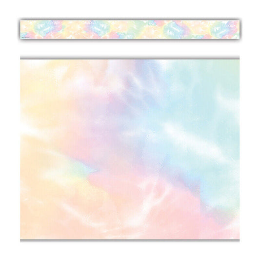 Pastel Pop Tie-Dye Straight Border Trim