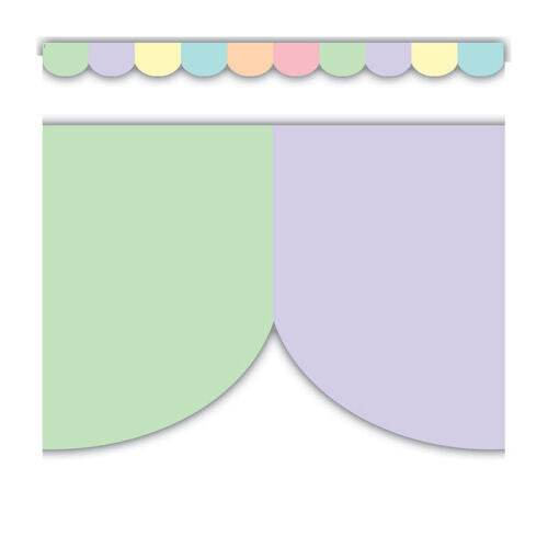 Pastel Pop Scalloped Die-Cut Border Trim