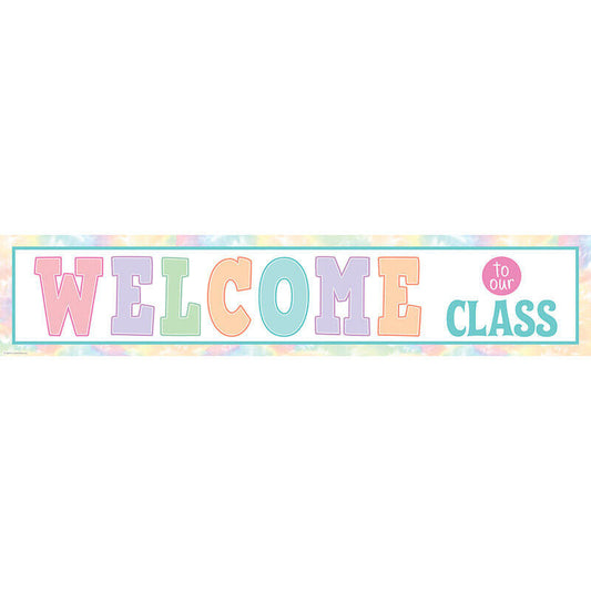 Pastel Pop Welcome to Our Class Banner 8''x39''