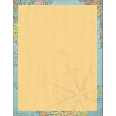 TRAVEL THE MAP COMPUTER PAPER