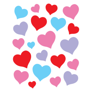 Charming Hearts Stickers 120 stikcers