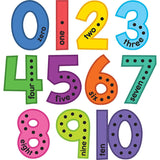 Colorful Jumbo Numbers Bulletin Board 11pcs