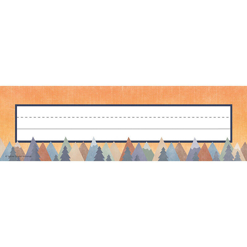 Moving Mountains Flat Name Plates