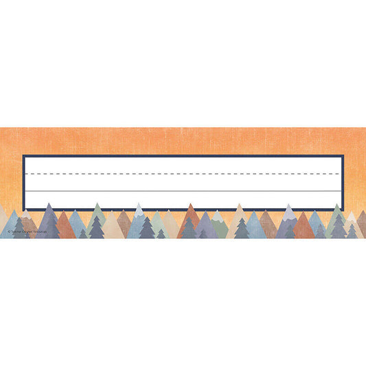 Moving Mountains Flat Name Plates