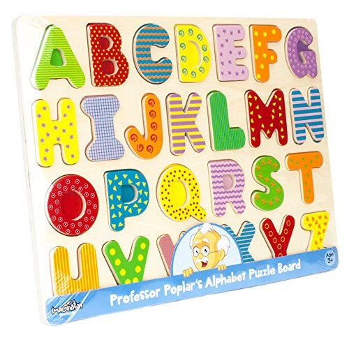 POPLAR'S WOODEN ALPHABET PUZZLE 26 PCS