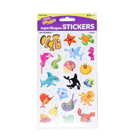 STICKERS SUPER SHAPES SEA BUDDIES 160 PC