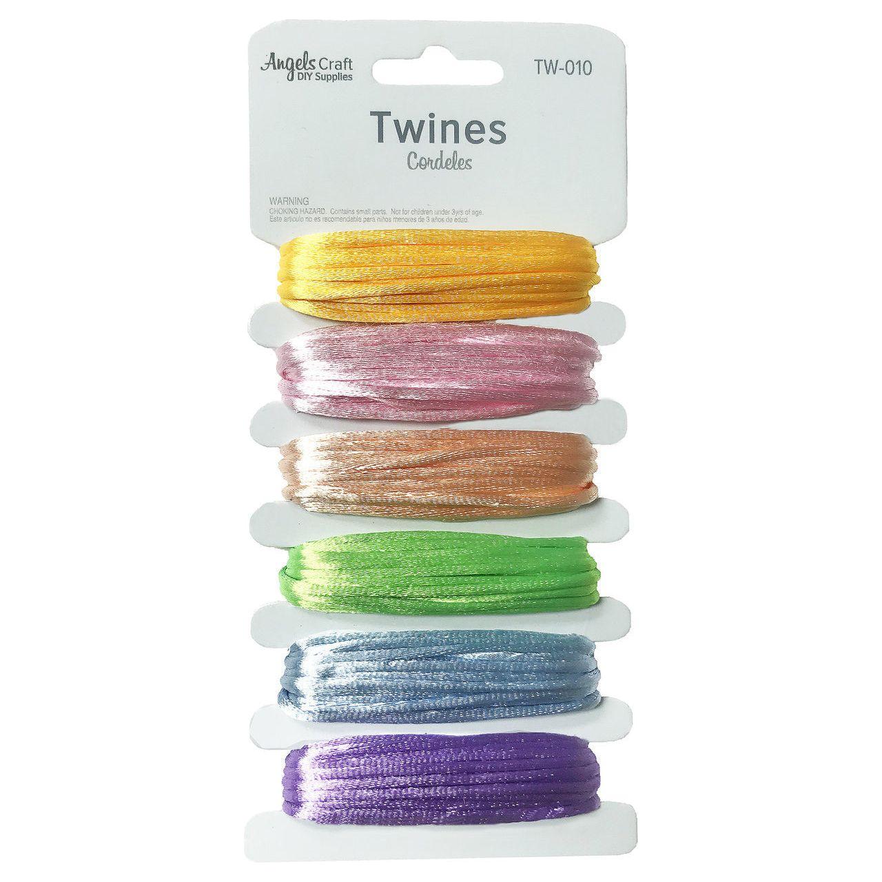 SATIN COLOR STRING 6 PASTEL COLORS 3M
