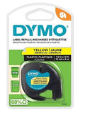 Dymo Letratag Label Maker Tape Cartridge, .5"- 12mm, Black Text on Yellow Label, Count of 4m Roll (Copy)