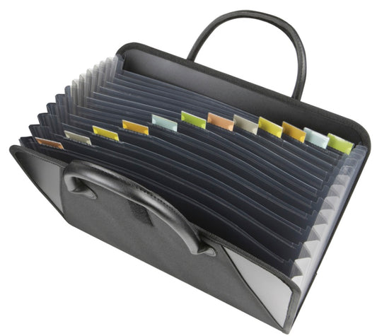 Expanding File with Handles, Black, 1/EA