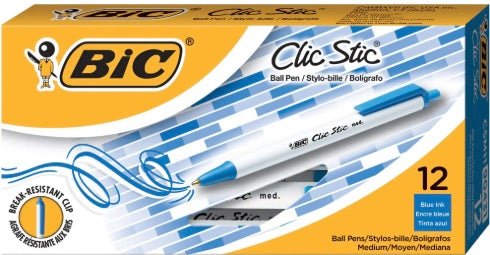 Clic Stic Medium Blue by Dozen