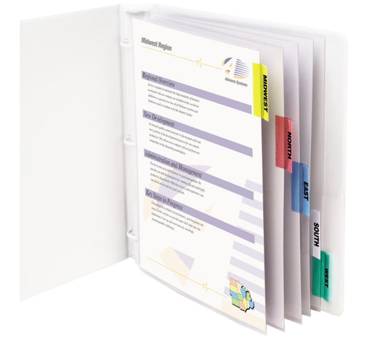 SHEET PROTECTORS W/INDEX TABS INSERTS
