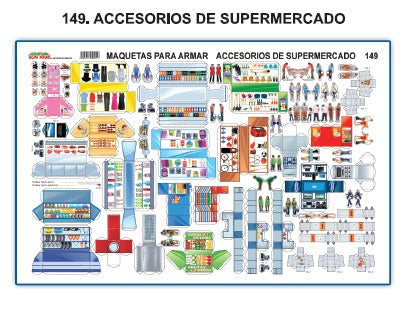 MODELO MAQUETA ACCESORIOS DE SUPERMERCADOS