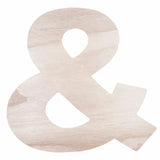 WOOD SHAPE 8" LETTER "&"
