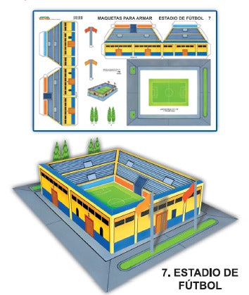 MODELO MAQUETA ESTADIO FUTBOL