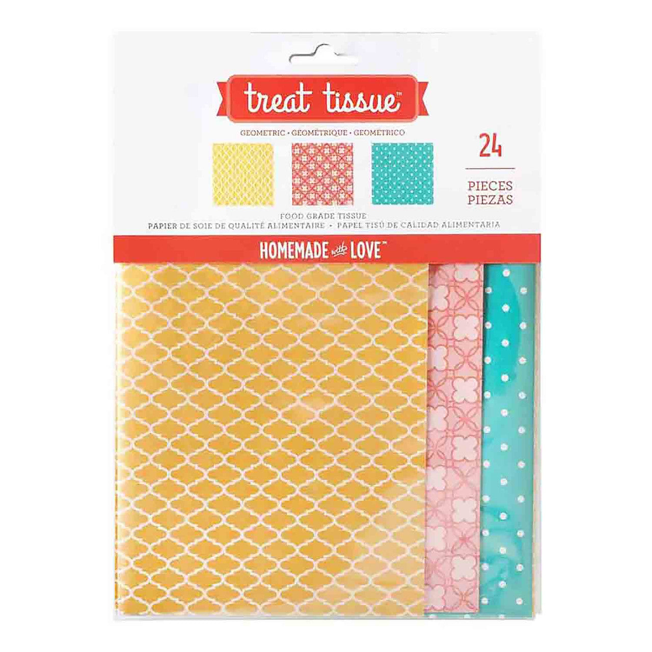 GEOMETRIC TISSUE PAPER 24 PK