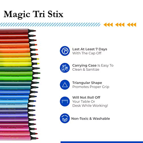 Magic Stix Washable 24 Bright Colors