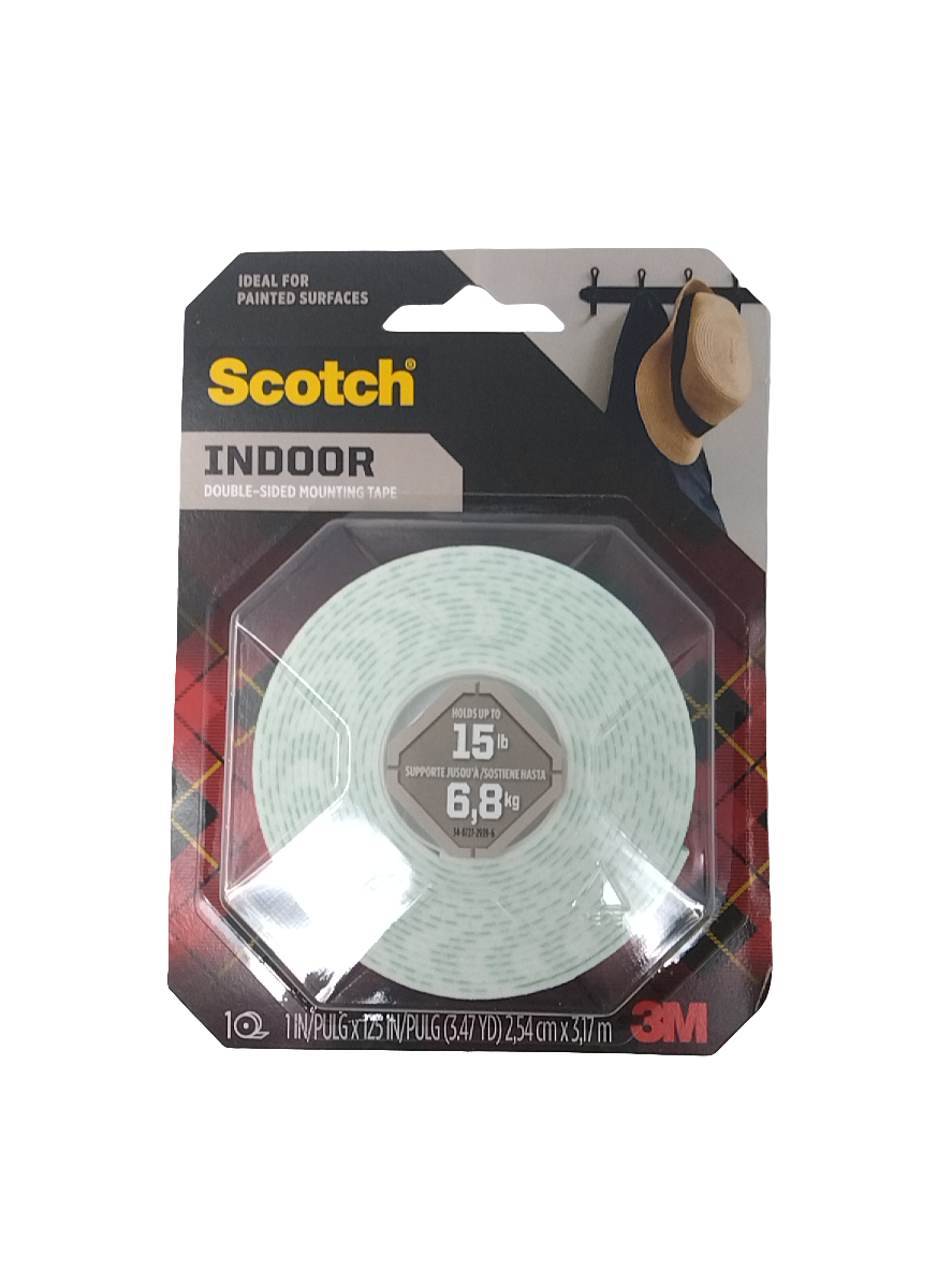 3M PERMANET MOUNTING TAPE, 1 IN. X 125 IN