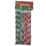 CANDY CANE STRIPE PENCILS 12PCS