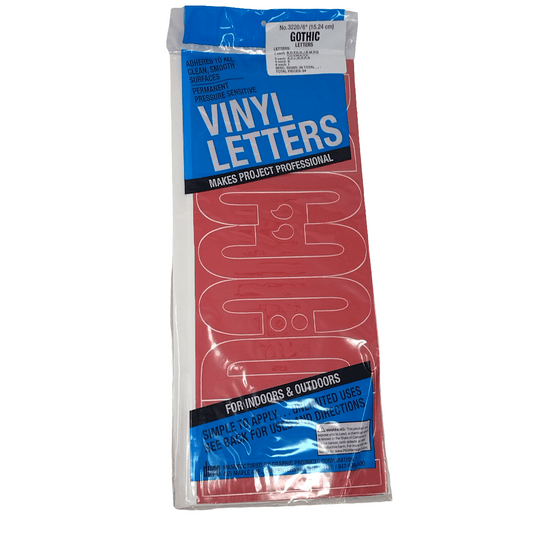 GOTHIC VINYL LETTERS & NUM