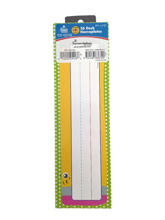 SCHOOL TOOLS NAMEPLATES