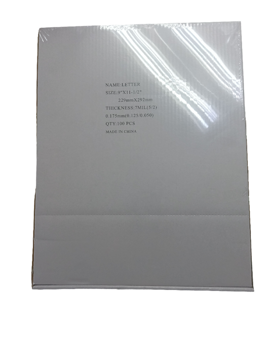 LAMINATING POUCH 7ML 9 X 11-1/2 100 PC