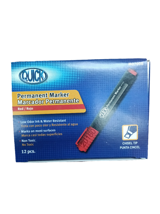 PERMANENT MARKER RED