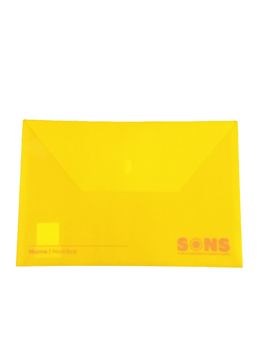 SOBRE PLASTICO AMARILLO LEGAL