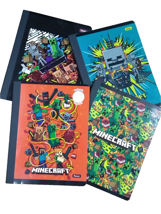 LIBRETA TAPA FLEXIBLE MINECRAFT 100H
