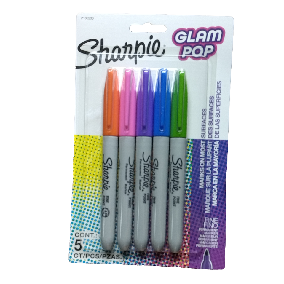 SHARPIE FN PERM GLAM POP 5CT
