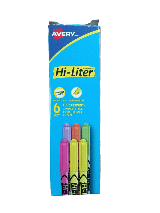 HIGHLIGHTER CHISEL PS AD 6PK