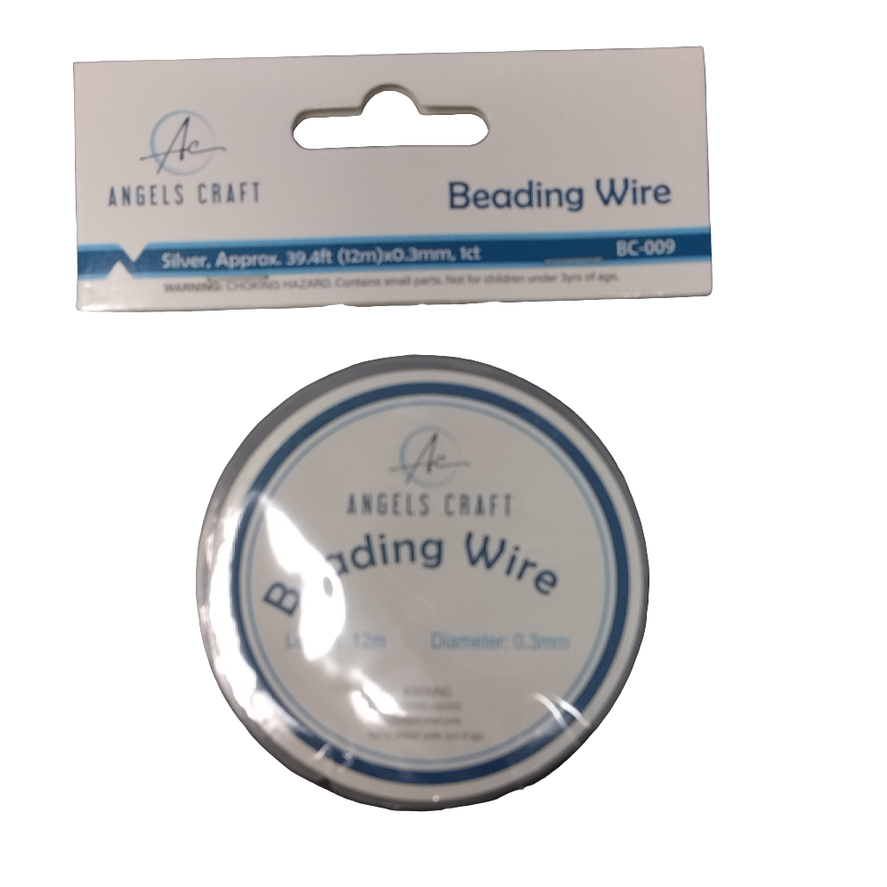 BEADING WIRE 0.3MM SILVER