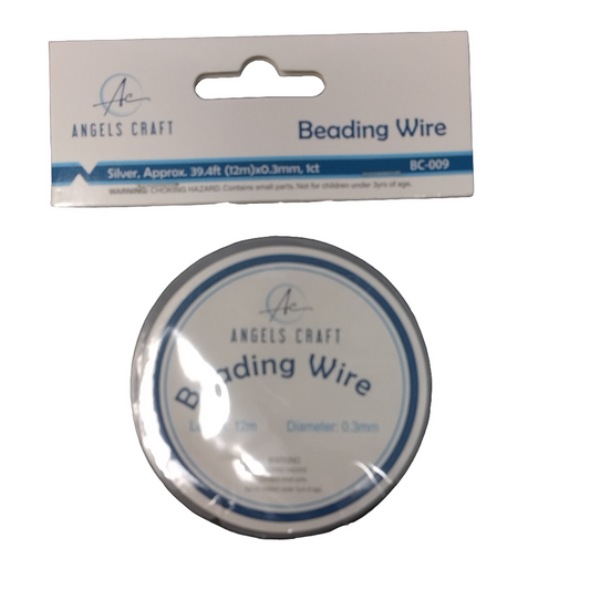BEADING WIRE 0.3MM SILVER