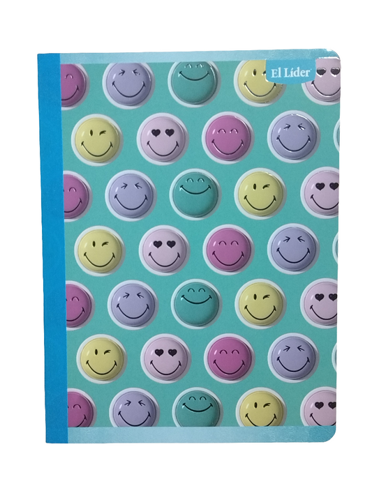 LIBRETA COSIDA SMILEY KIDS FEM