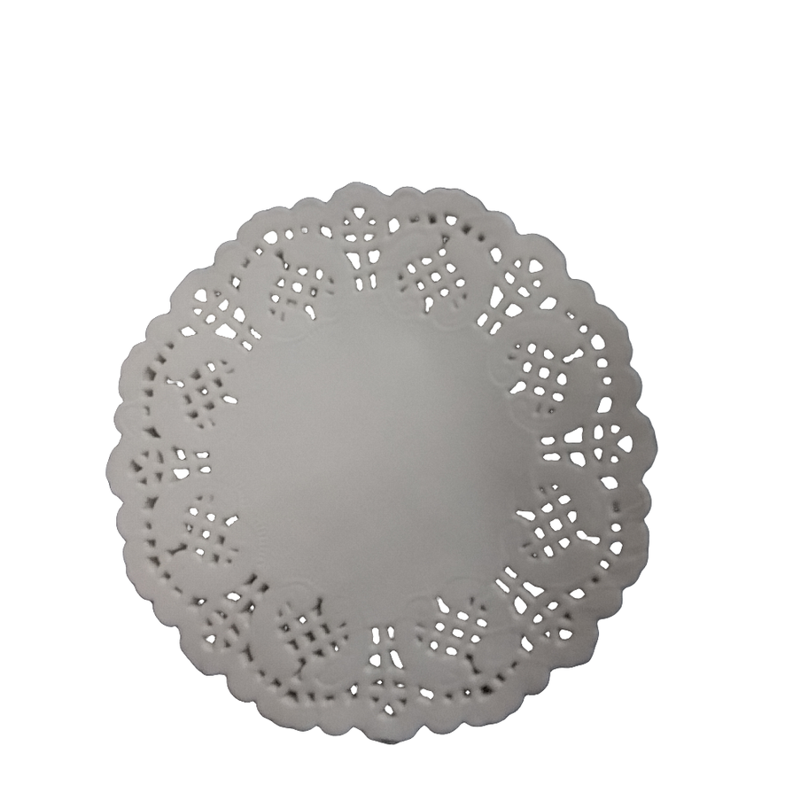 PAPER DOILIES-WHITE, 4.33IN 60CT