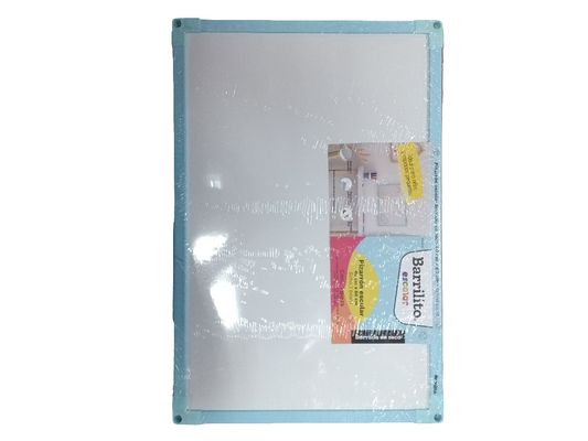 PIZARRA BLANCA 16X24 BORDE AZU
