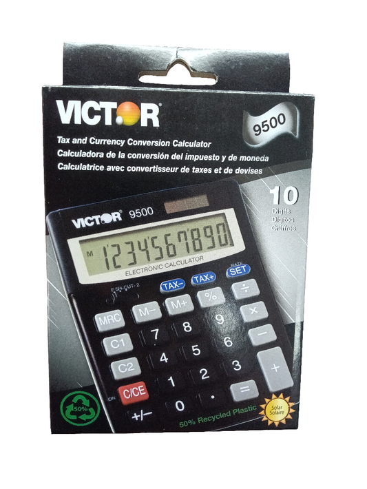 10 DIGIT TAX AND CURRENCHY CONVERSION DESKTOP CALC