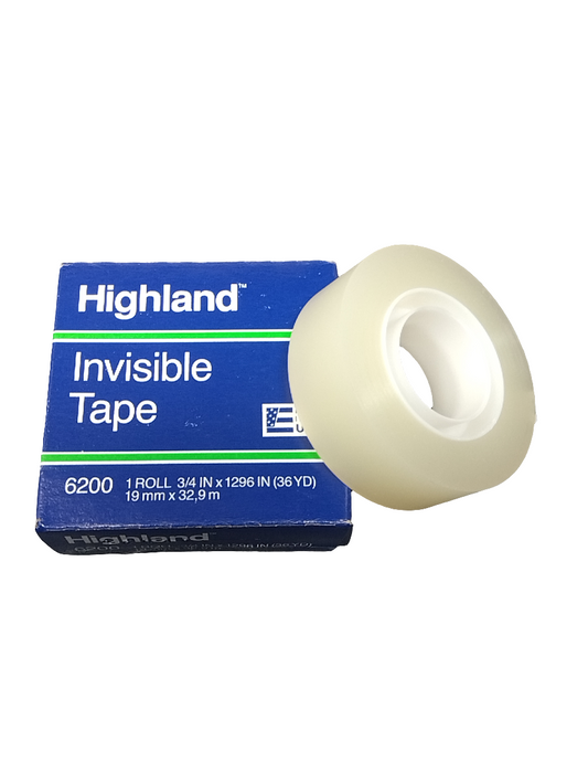HIGHLAND INVISIBLE TAPE 3/4" X 36 YD