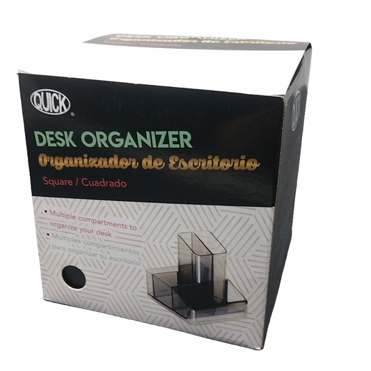 DESK ORGANIZER CUADRADO CLEAR