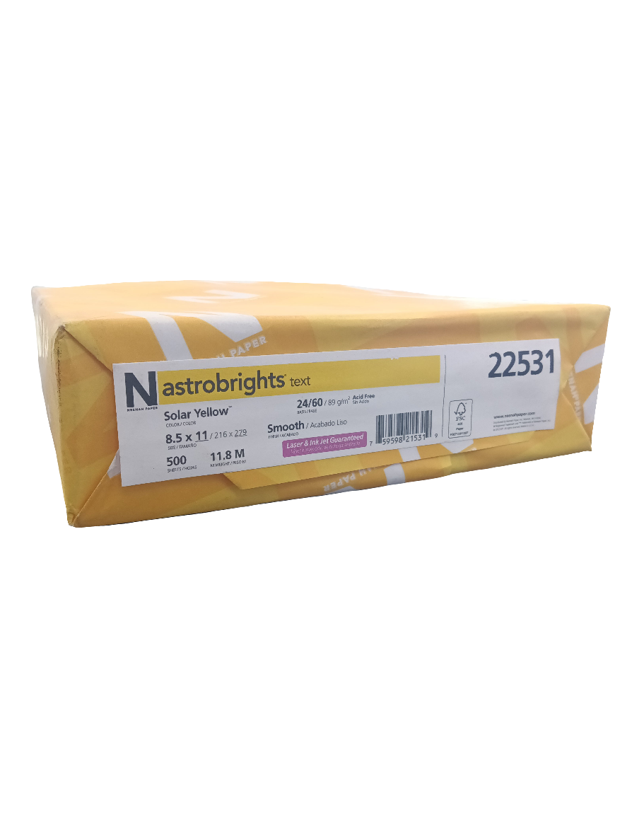 ASTROBRIGHT SOLAR YELLOW 24 LB