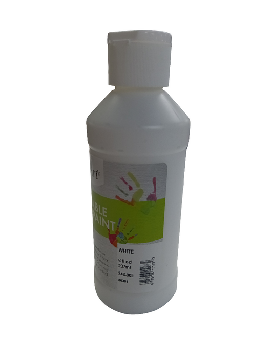 FINGER PAINT WHITE 8 OZ