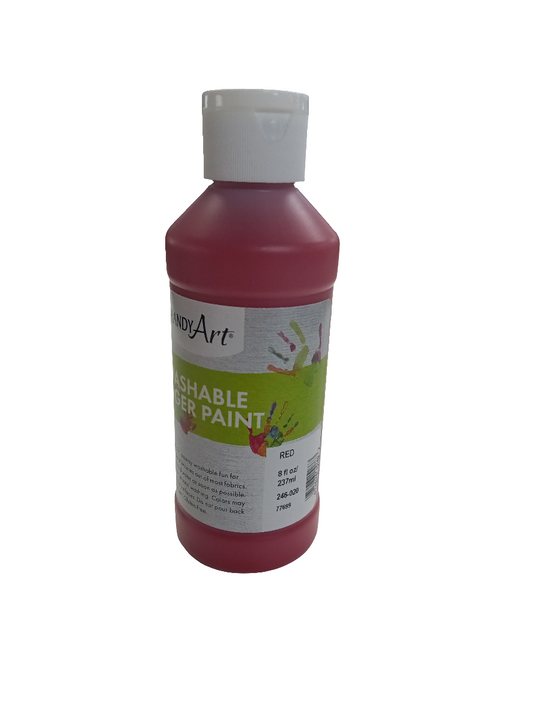 FINGER PAINT RED 8 OZ