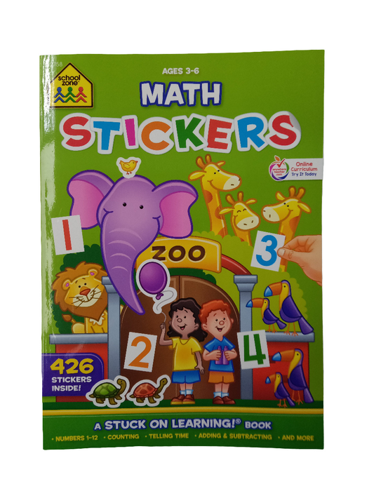 MATH STICKERS WORKBOOK
